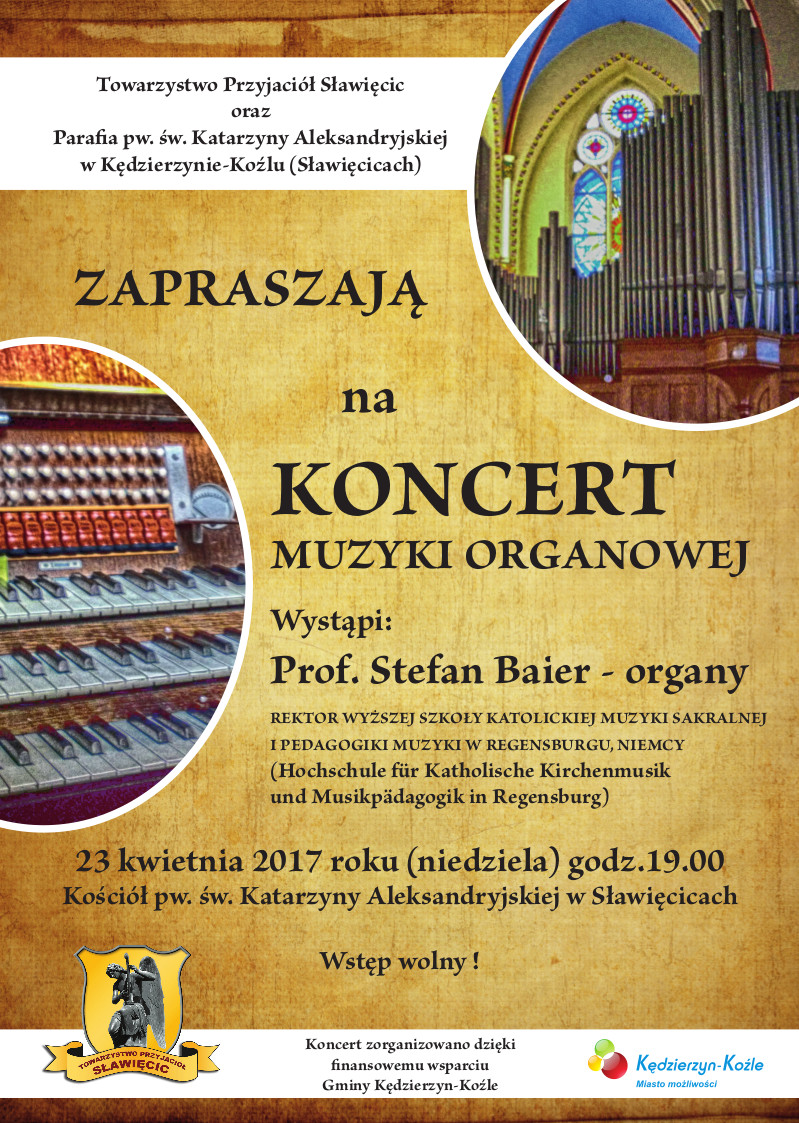 Koncert Organowy plakat